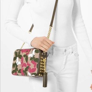 Michael Kors Butterfly Camo Crossbody purse